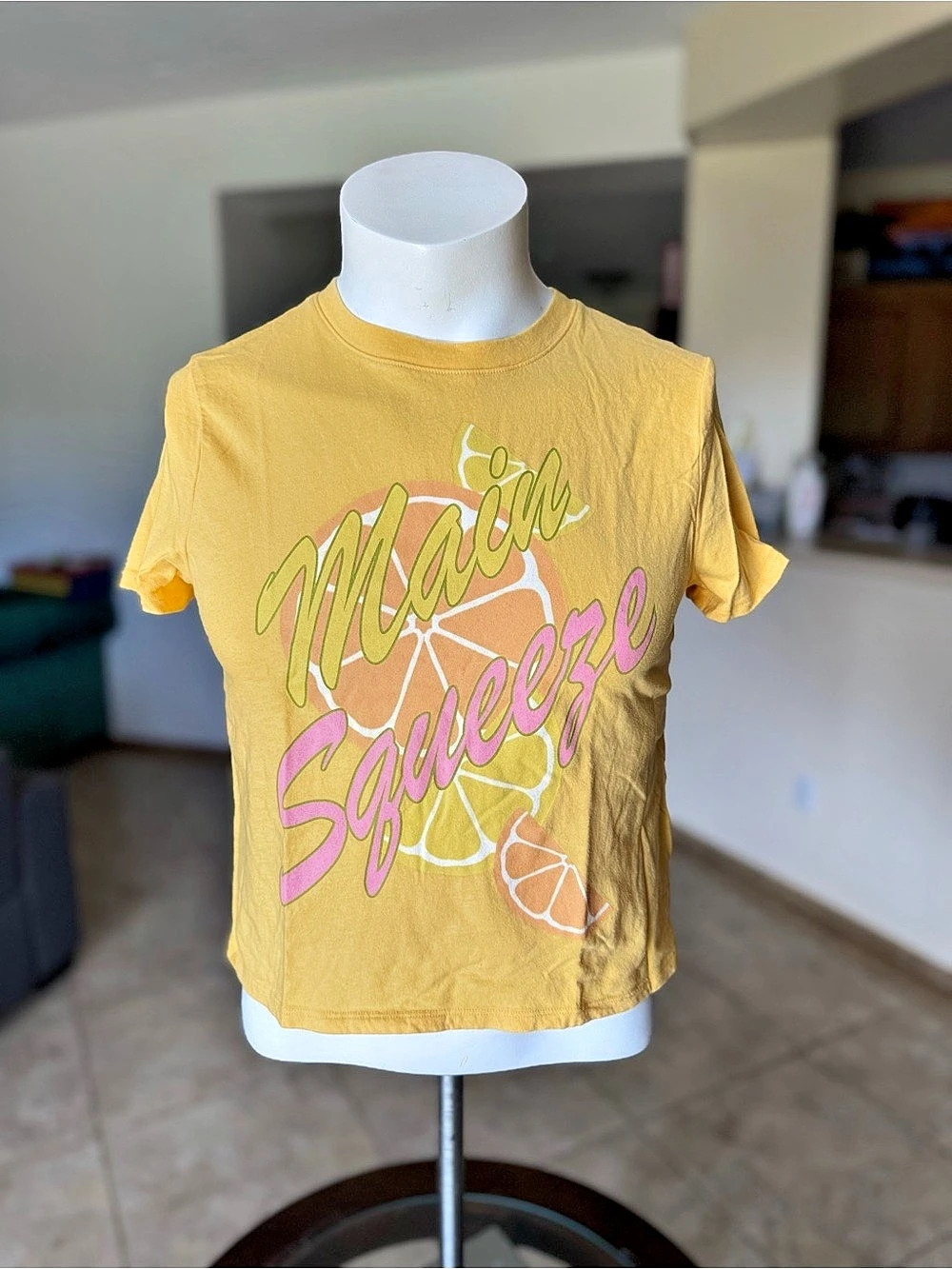 FOREVER 21 Main Squeeze Citrus Graphic Tee Yellow